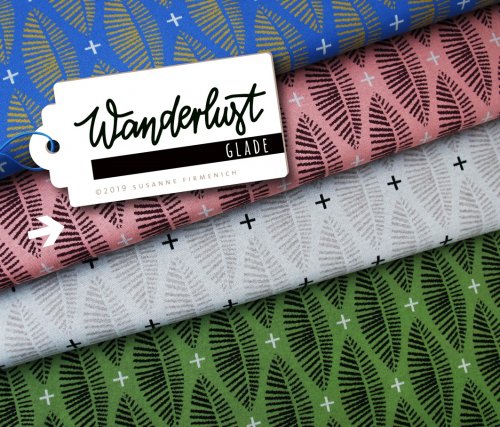 RESTSTÜCK 1,40m !!! - Bio Jacquard - Glade - Col. 02 - Wanderlust - Hamburger Liebe - Albstoffe